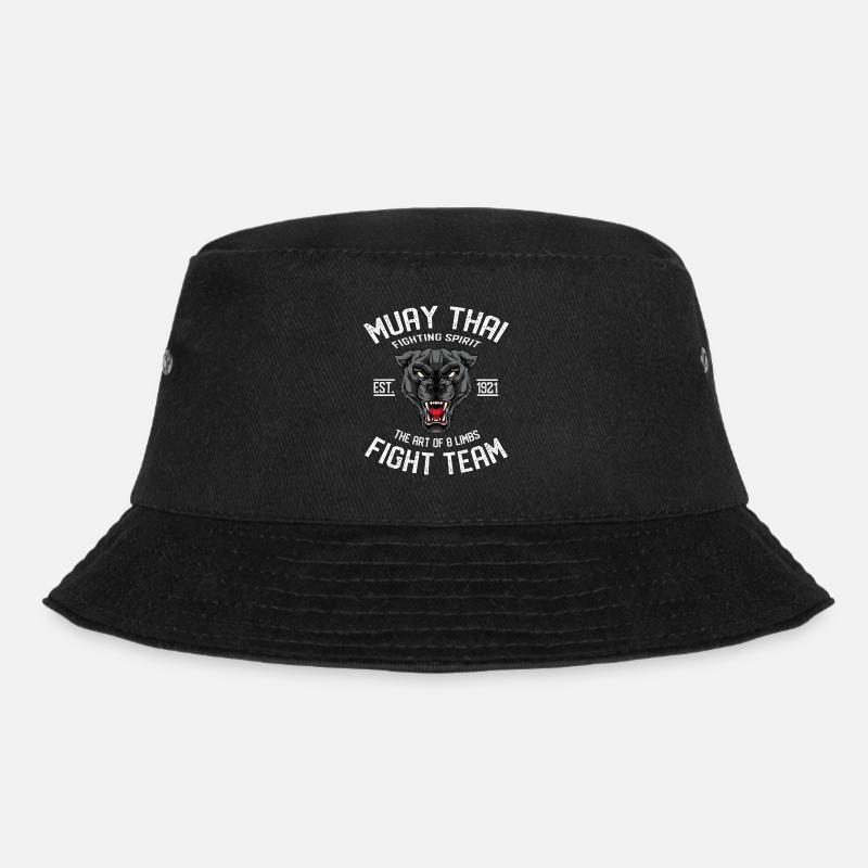 Muay Thai Thaiboxen Panther - Bucket Hat - Schwarz