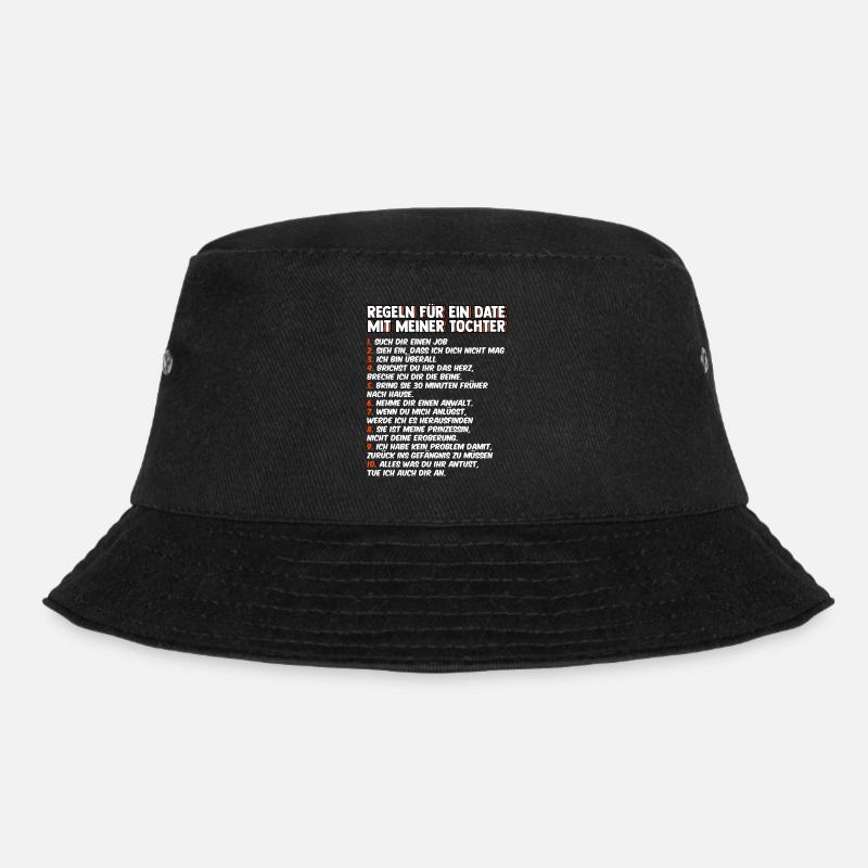 Lustiger Spruch Tochter Vater - Bucket Hat - Schwarz
