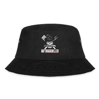 Grillen Geschenk Grill Grillmeister BBQ Fleisch - Bucket Hat - Schwarz - Vorne - Lela (165cm)