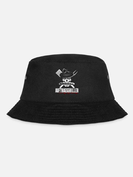 Grillen Geschenk Grill Grillmeister BBQ Fleisch - Bucket Hat - Schwarz