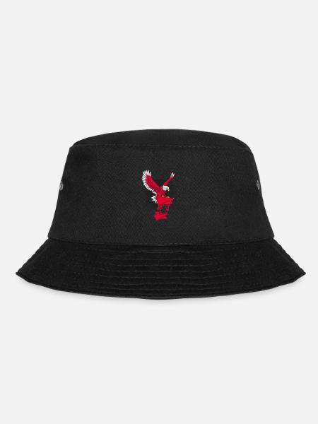 Albanien Fahne Kosovo Shqiptar Flagge Kuq E zi - Bucket Hat - Schwarz