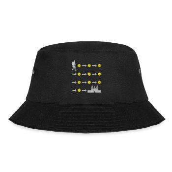 Camino de Santiago Jakobsweg Pilgermuschel Pilger - Bucket Hat - Schwarz - Vorne - Lela (165cm)