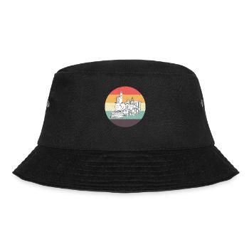 Lokomotive Eisenbahnfan Eisenbahnliebhaber - Bucket Hat - Schwarz - Vorne - Lela (165cm)