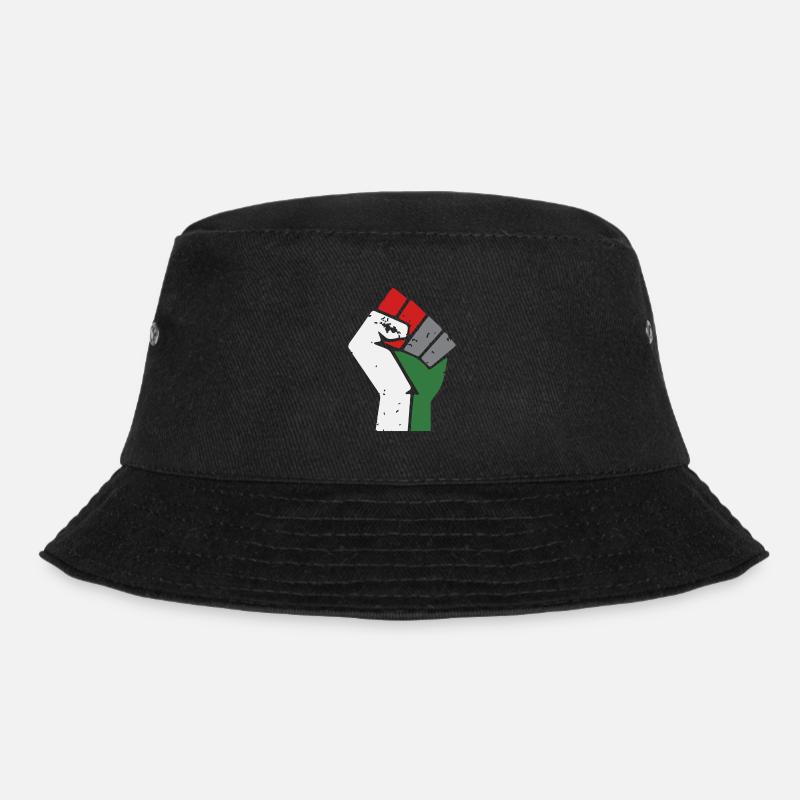 Gaza libre Palestine Poing - Bob - noir