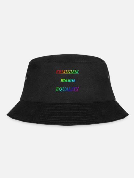 Feminism means equality - Bucket Hat - Schwarz