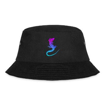 Lizard Lizard Gecko Reptile Iguana Salamander - Bucket Hat - black - Front - Lela (165cm)