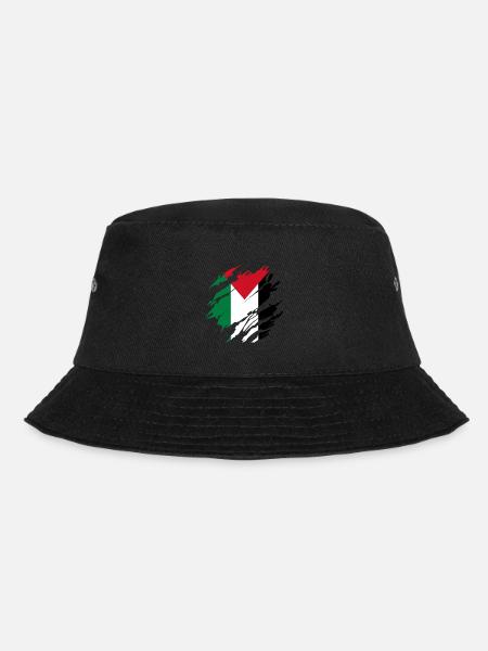Gaza Palestine Drapeau palestinien - Bob - noir