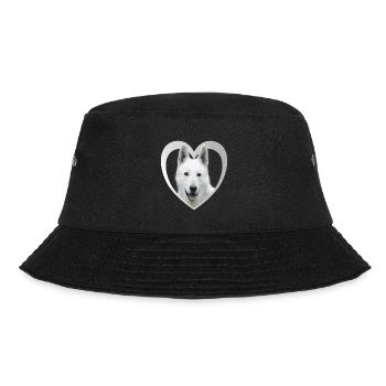 White Shepherd - White Shepherd Heart - Bucket Hat - black - Front - Lela (165cm)