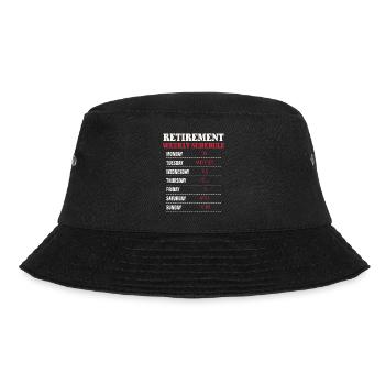 Rentner Ruhestand Renteneintritt Pensionierung Ren - Bucket Hat - Schwarz - Vorne - Lela (165cm)