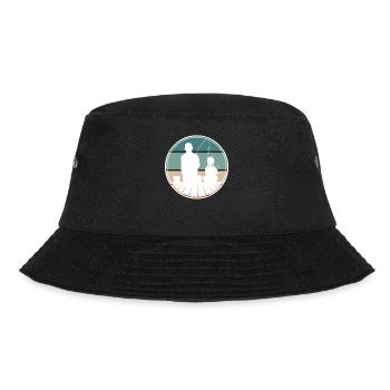 Angeln Vater Tochter - Bucket Hat - Schwarz - Vorne - Lela (165cm)