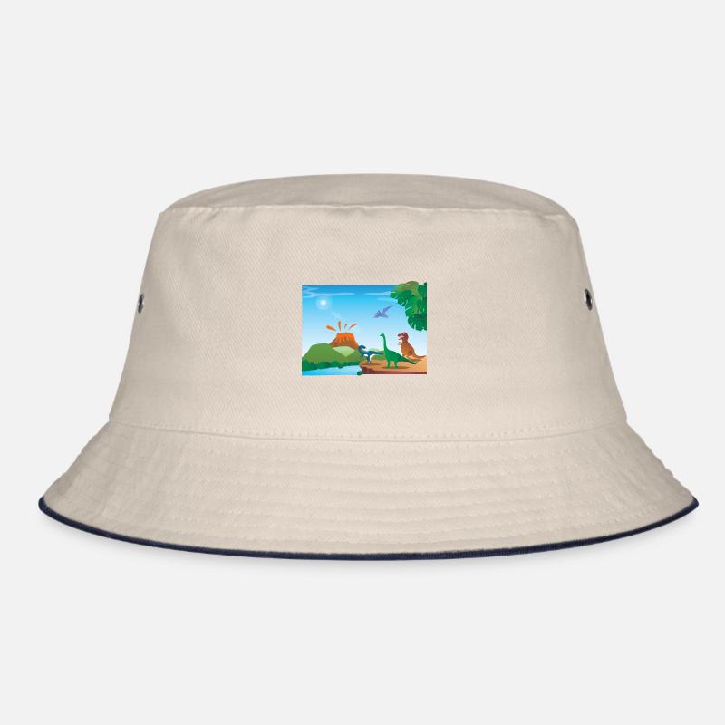 Dinosaurier-Vulkan Bucket Hat