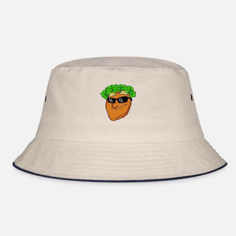 Cool schnitzel with sunglasses Bucket Hat