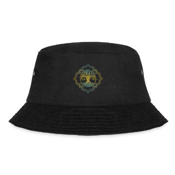 Der Weltenbaum Yggdrasil Wikinger Tattoo Design - Bucket Hat - Schwarz - Vorne - Lela (165cm)