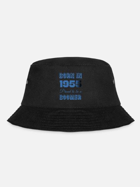 Geboren 1955 Stolz darauf, ein Boomer zu sein - Bucket Hat - Schwarz