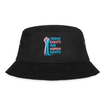 Trans Rights are Human rights Trans LGBT Pride - Bob - noir - Devant - Lela (165cm)