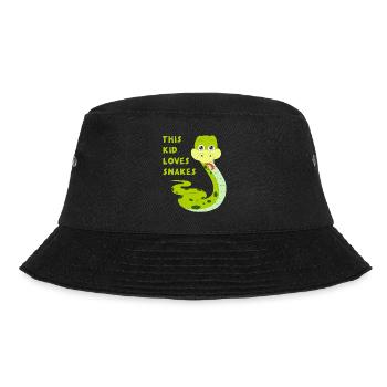 Dieses Kind liebt Schlangen Kleinkinder Kinder junge Mädchen Kind - Bucket Hat - Schwarz - Vorne - Lela (165cm)
