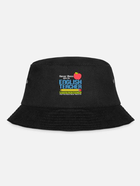 Lustig Englischlehrer Lehrerin Englisch Vokabeln - Bucket Hat - Schwarz