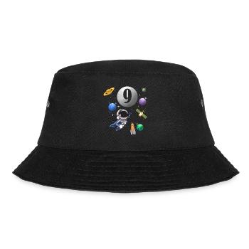9th birthday 9 years astronaut space space - Bucket Hat - black - Front - Lela (165cm)