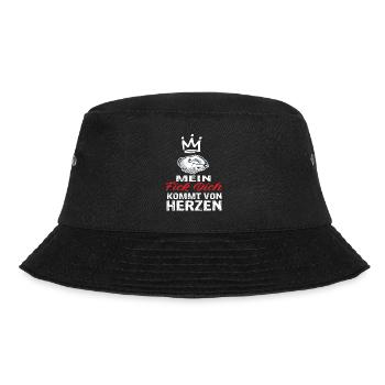 Mein Fick Dich Kommt Von Herzen - Fick Dich - Bucket Hat - Schwarz - Vorne - Lela (165cm)