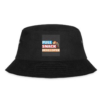 FULL SNACK DEVELOPER - DEVELOPER PUN - Bucket Hat - black - Front - Lela (165cm)