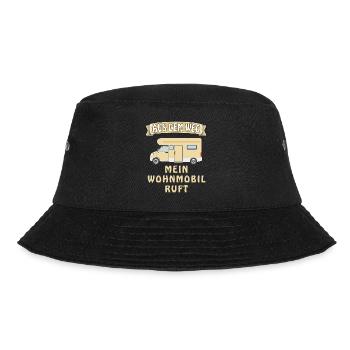 AUS DEM WEG MEIN WOHNMOBIL RUFT - Bucket Hat - Schwarz - Vorne - Lela (165cm)