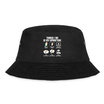 Ireland Ireland Irish Gift - Bucket Hat - black - Front - Lela (165cm)