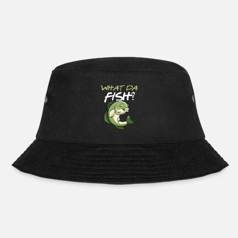Angeln - Bucket Hat - Schwarz