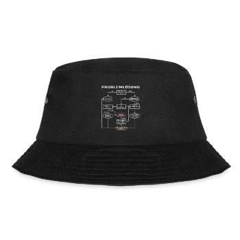 Problemlösung Prozess Diagramm, Männerprobleme - Bucket Hat - Schwarz - Vorne - Lela (165cm)