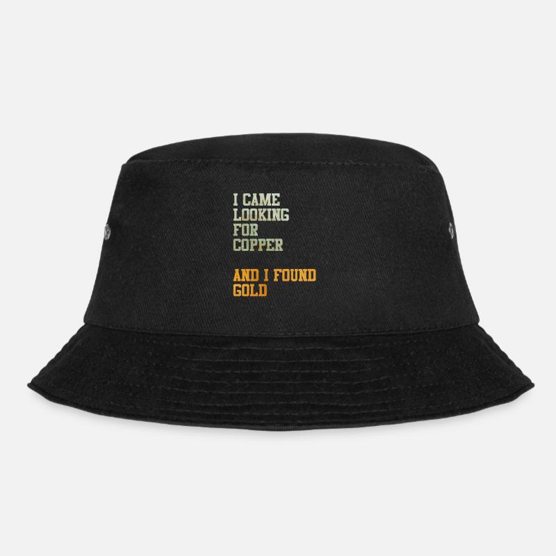Kupfer Gold Schatz Schatzsuche Geschenkidee Meme - Bucket Hat - Schwarz