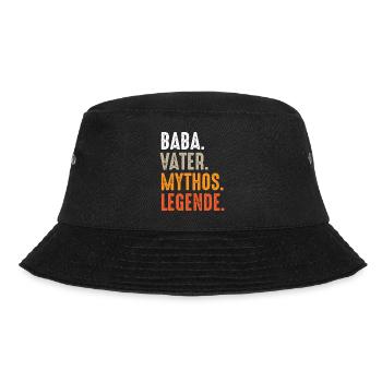Baba Papa Türkei Vatertag bester Papa Geschenk - Bucket Hat - Schwarz - Vorne - Lela (165cm)