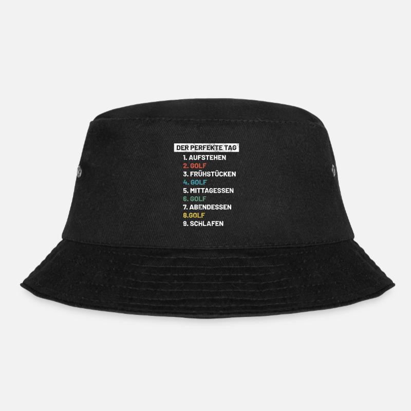 Golf | Golfer Golf Spruch Geschenkidee - Bucket Hat - Schwarz