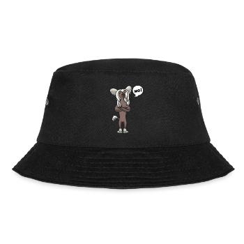 Sturer Chinesischer Schopfhund - Bucket Hat - Schwarz - Vorne - Lela (165cm)