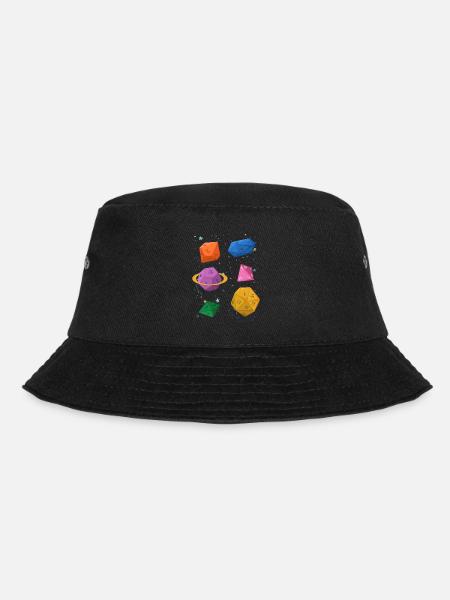 Gamer RPG Würfel Galaxy Geschenk - Bucket Hat - Schwarz