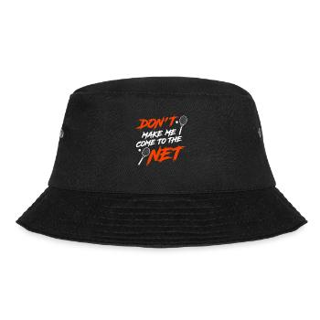 Don't make me come to the net tennis player - Bucket Hat - black - Front - Lela (165cm)