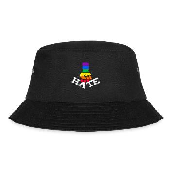LGBT Gay Love is Always Stronger than Hate - Bucket Hat - black - Front - Lela (165cm)