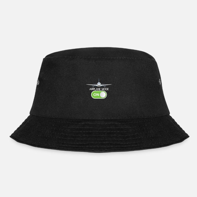 Flugzeug-Modus - Bucket Hat - Schwarz