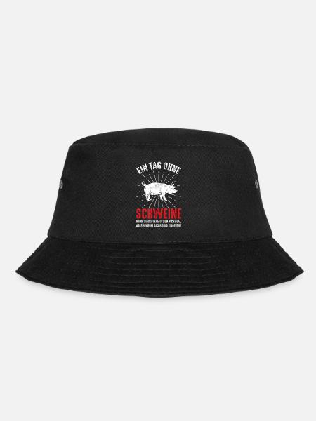 Schwein - Bucket Hat - Schwarz