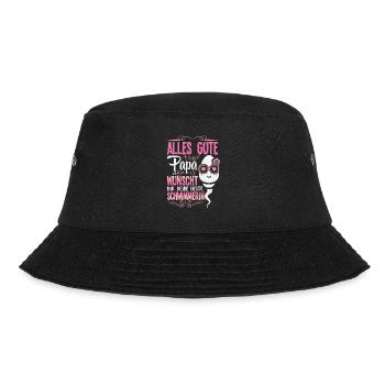 Alles Gute Papa wünscht dir dein bester Schwimmer - Bucket Hat - Schwarz - Vorne - Lela (165cm)