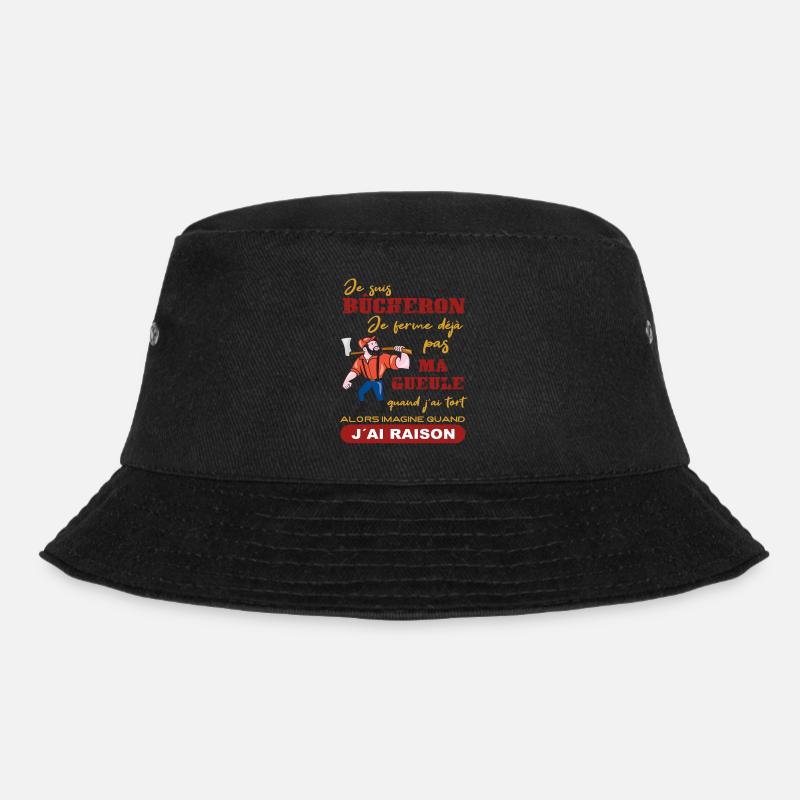 Je suis Bûcheron Forestier Homme solide Cadeau - Bob - noir