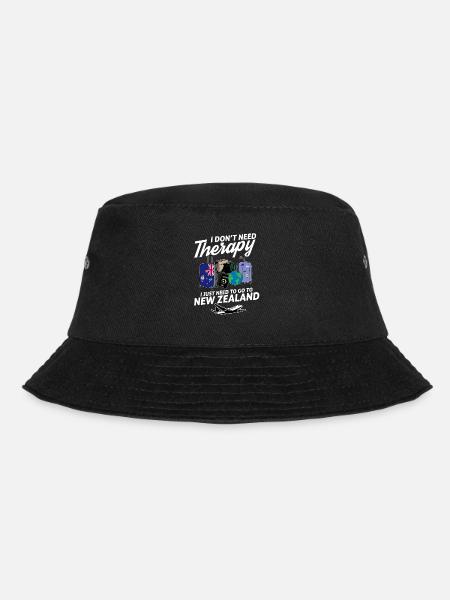 New Zealand flag I New Zealand Souvenirs - Bucket Hat - Schwarz