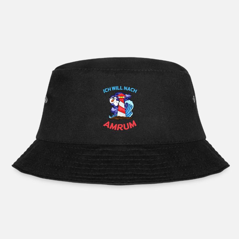 Amrum Nordsee - Bucket Hat - Schwarz
