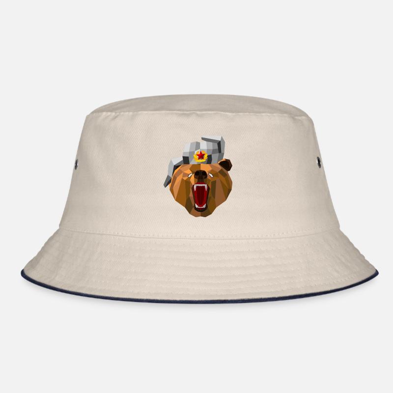 Bear with Uschanka Bucket Hat