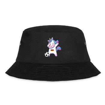 Dabbing Unicorn Football Germany - Bucket Hat - black - Front - Lela (165cm)