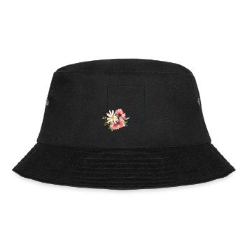 Blumen - Bucket Hat - Schwarz - Vorne - Lela (165cm)