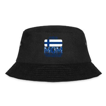 Finnish Mom Finnland-Flagge zum Muttertag - Bucket Hat - Schwarz - Vorne - Lela (165cm)