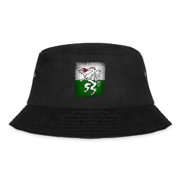 Steiermark Fahne Flagge Steirischer Panther Wappen - Bucket Hat - Schwarz - Vorne - Lela (165cm)