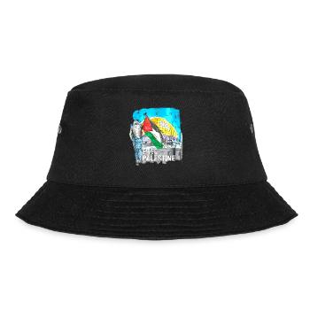 Palestine Free Freedom Free Gaza - Bucket Hat - black - Front - Lela (165cm)