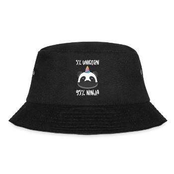 Licorne ninja guerrier licornes panda ours panda - Bob - noir - Devant - Lela (165cm)