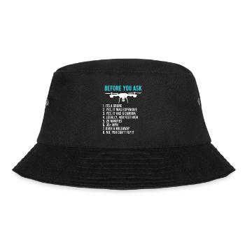 Bevor du fragst Drohnen Informationen FPV Piloten - Bucket Hat - Schwarz - Vorne - Lela (165cm)