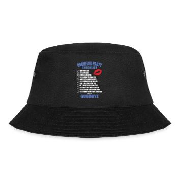 Bachelor Party Checklist - Bucket Hat - black - Front - Lela (165cm)